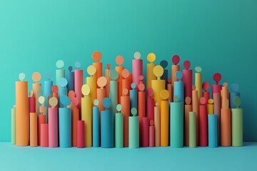 Colorful Paper People Unity Community Design