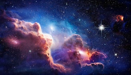 deep and far away universe filled with stars nebula and galaxy