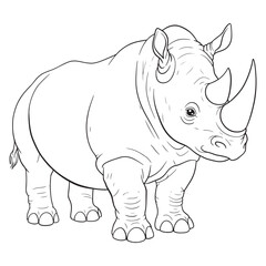 rhino vector illustration