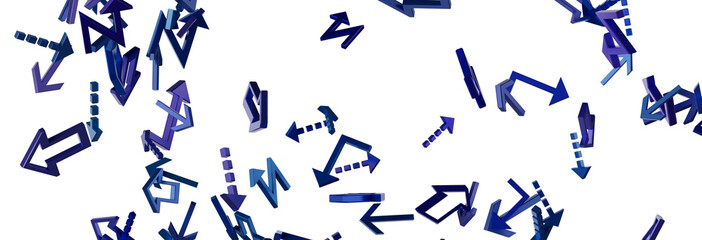Abstract Blue Arrows Background
