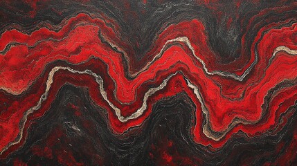Abstract Red and Black Marble Texture