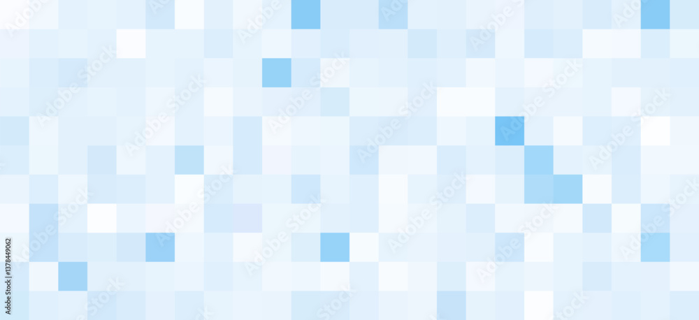 Poster abstract light blue sky gradient background. trendy mosaic vector texture. pixel abstract blue patte