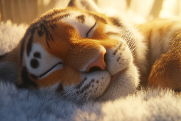 Obraz premium Tiger close-up, fierce tiger,