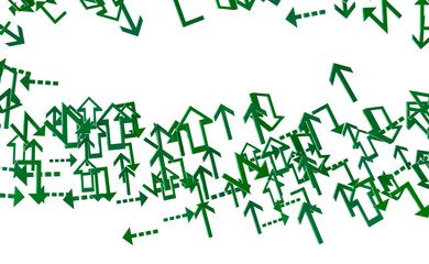 Abstract Green Arrows Background