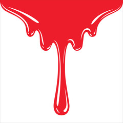 Blood Red Splatter Clipart, Blood drop. Vector. Isolated.
