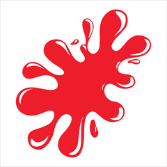 Blood Red Splatter Clipart, Blood drop. Vector. Isolated.