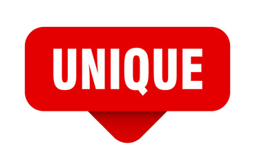 unique sticker. unique sign on transparent background