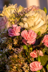 Macro Close-Up of a White Rose in a Soft Morning Light – Elegant Floral Arrangement Indoors with a Serene and Romantic Ambiance.