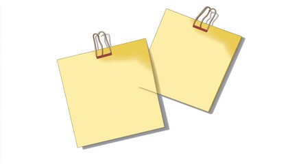 Two blank yellow sticky notes (1)