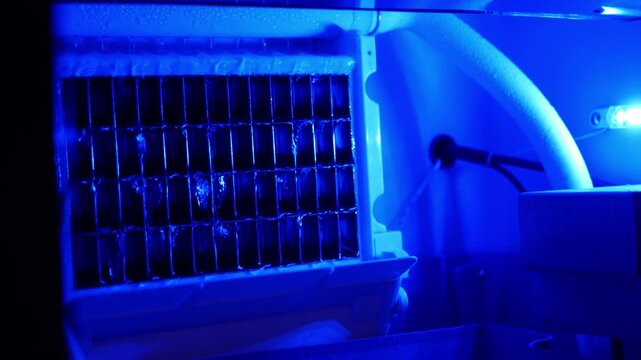 Ice cube maker machine for home cafe bar kitchen catering equipment.