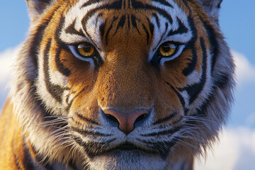 Obraz premium Tiger close-up, fierce tiger,
