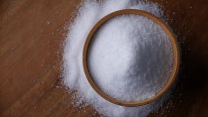 Erythritol a sugar substitutes sweetener for diet low-calorie food. healthy ingredient for diabetic.