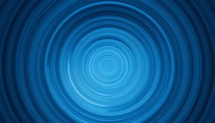 Abstract Blue Swirl Background with Circular Motion and Tunnel Effect