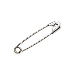 safety pin isolated on white