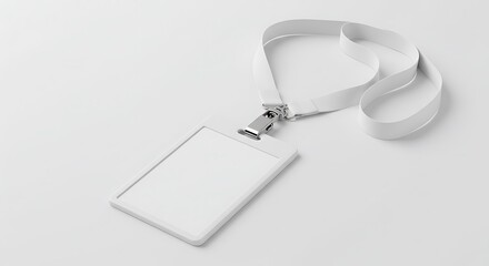 Blank Identity Card with Lanyard for Event or Employee Access