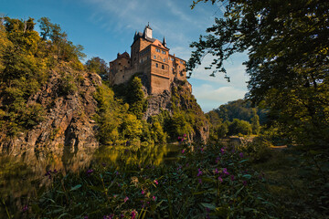 Burg Kriebstein - Sachsen - Deutschland - Mittelsachsen - Kriebethal - Höhenburg - Spornburg -...