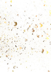 Golden Glitter on Black Background