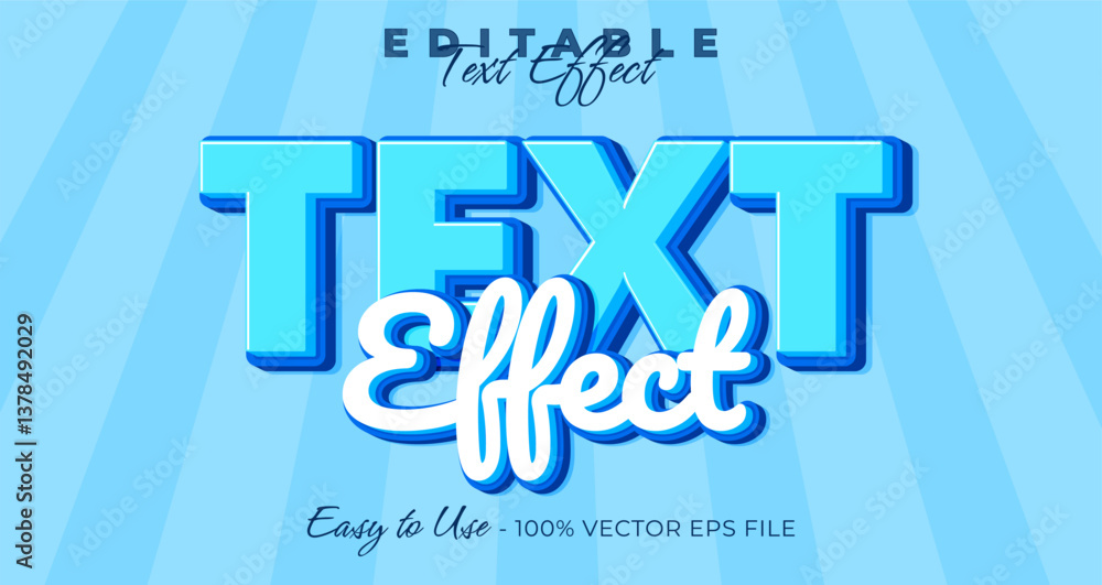 Poster text effect editable text effect, font style on graphic style