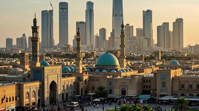 Kuwait City's blend of Modern and Traditional Architecture