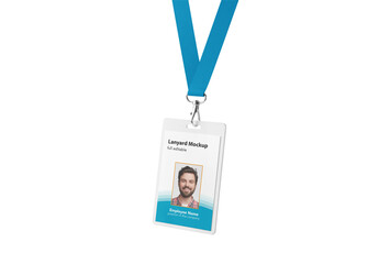 Lanyard ID Badge Mockup