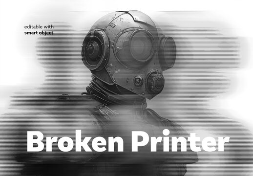 Broken Printer Effect