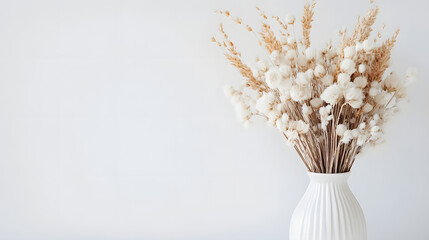 mocha color theme, minimalist style, vase, flower, plant, bouquet, nature, flowers, willow, spring, decoration, branch, bunch, glass, tree, object, leaf, brown, isolated, life, wheat, dried, blossom, 