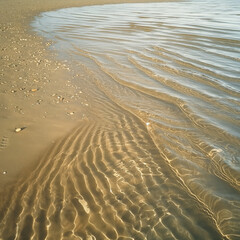Where the Ocean Greets the Sand: A Mesmerizing Shoreline Scene