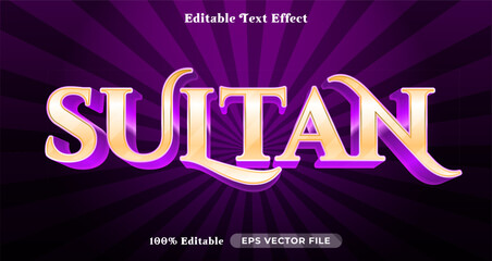 Sultan Editable Text Effect, Font Style on graphic style