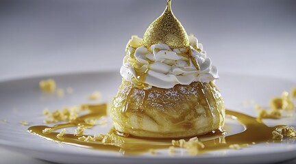 A luxurious dessert of wolf maamoul filled with sweet cream cheese
