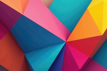 Fototapeta premium Geometric shapes, abstract color block design, bold, geometric