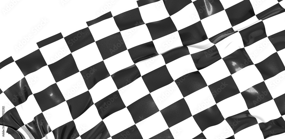 Poster background of checkered flag pattern