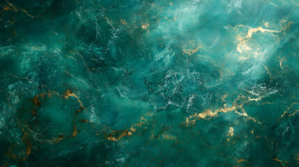 Emerald green marble texture with golden veins elegant and luxurious background design