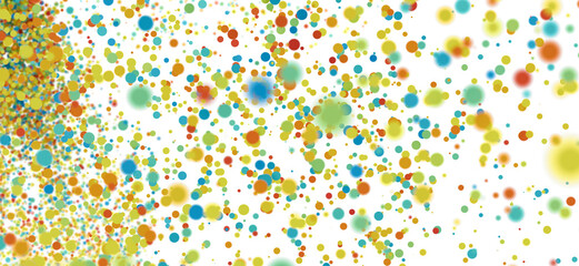Vibrant, colorful abstract background with floating bubbles. Perfect for presentations or websites.