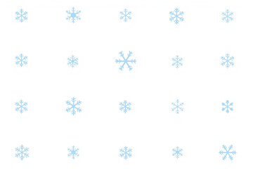 snowflakes icon set