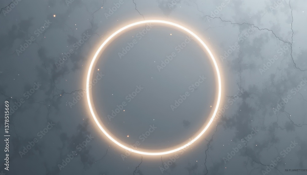 Poster eclipse phenomenon outer space digital art cosmic environment wide-angle view celestial concept for 