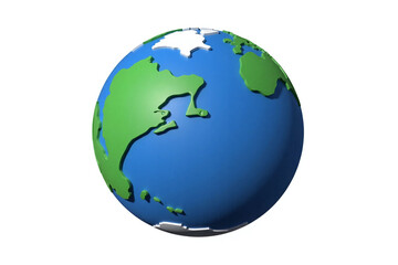 Naklejka premium the earth on a white background