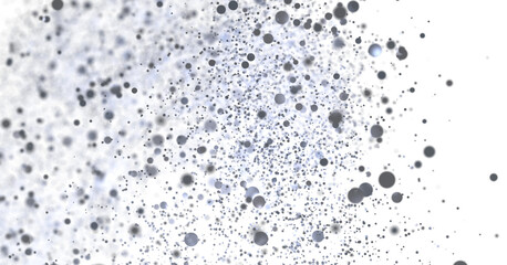 High-resolution image of a gray particle burst on white background. Ideal for design projects.
