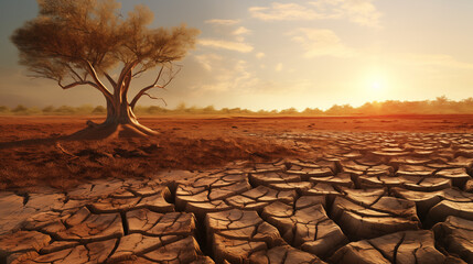 dried up gardens are a consequence of drought and environmental disaster	
