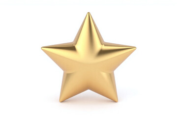 Fototapeta premium gold star on a white background