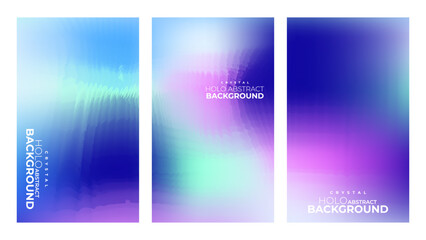 crystal soft clear light vibrant holographic abstract background modern design template for posters, flyer, cover, brochure, banner, web app