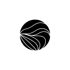 Minimalist Black and White Abstract Circle Design