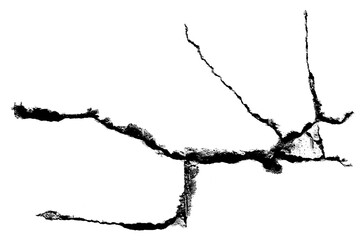 One big crack with some small cracks PNG transparent background