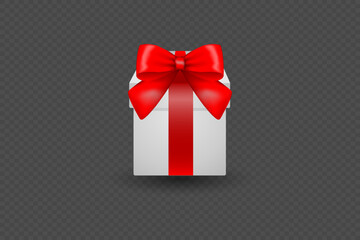 Gift boxes with ribbon.Christmas gifts.On transparent background.Vector EPS 10