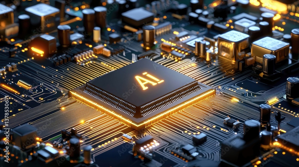 Poster microchip labeled 