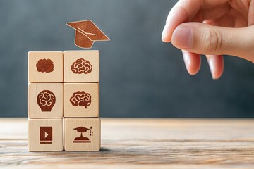 Education, knowledge, and skill development concept