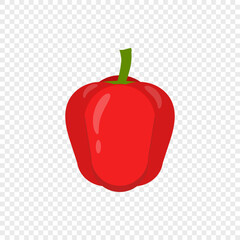 Red bell pepper vector illustration