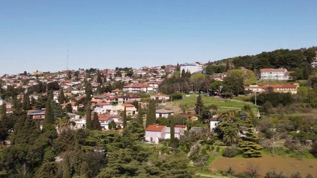 Beautiful aerial view of Portorozh Slovenia