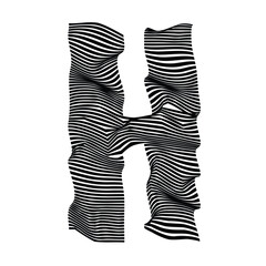 The Zebra Glyphs - Letter H