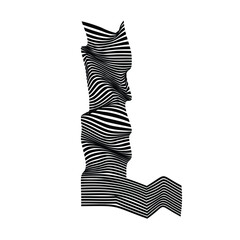 The Zebra Glyphs - Letter L