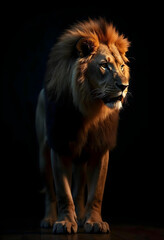 Naklejka premium lion in the zoo